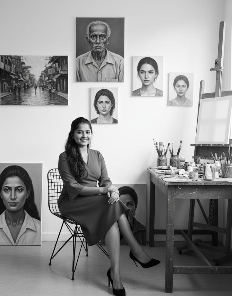 NaturoArt — pencil portrait artist at work